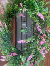 Load image into Gallery viewer, ‘Love Pink’ Faux Wreath
