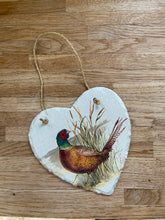 Load image into Gallery viewer, Pheasant Slate Heart
