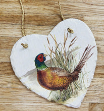 Load image into Gallery viewer, Pheasant Slate Heart
