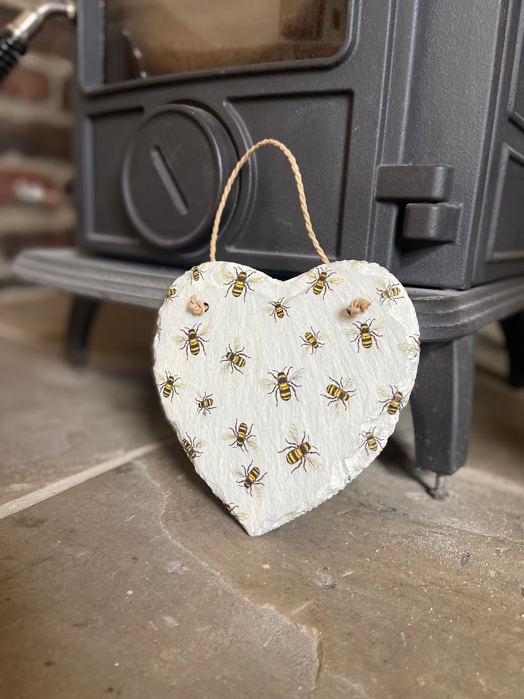 Bee Slate Heart