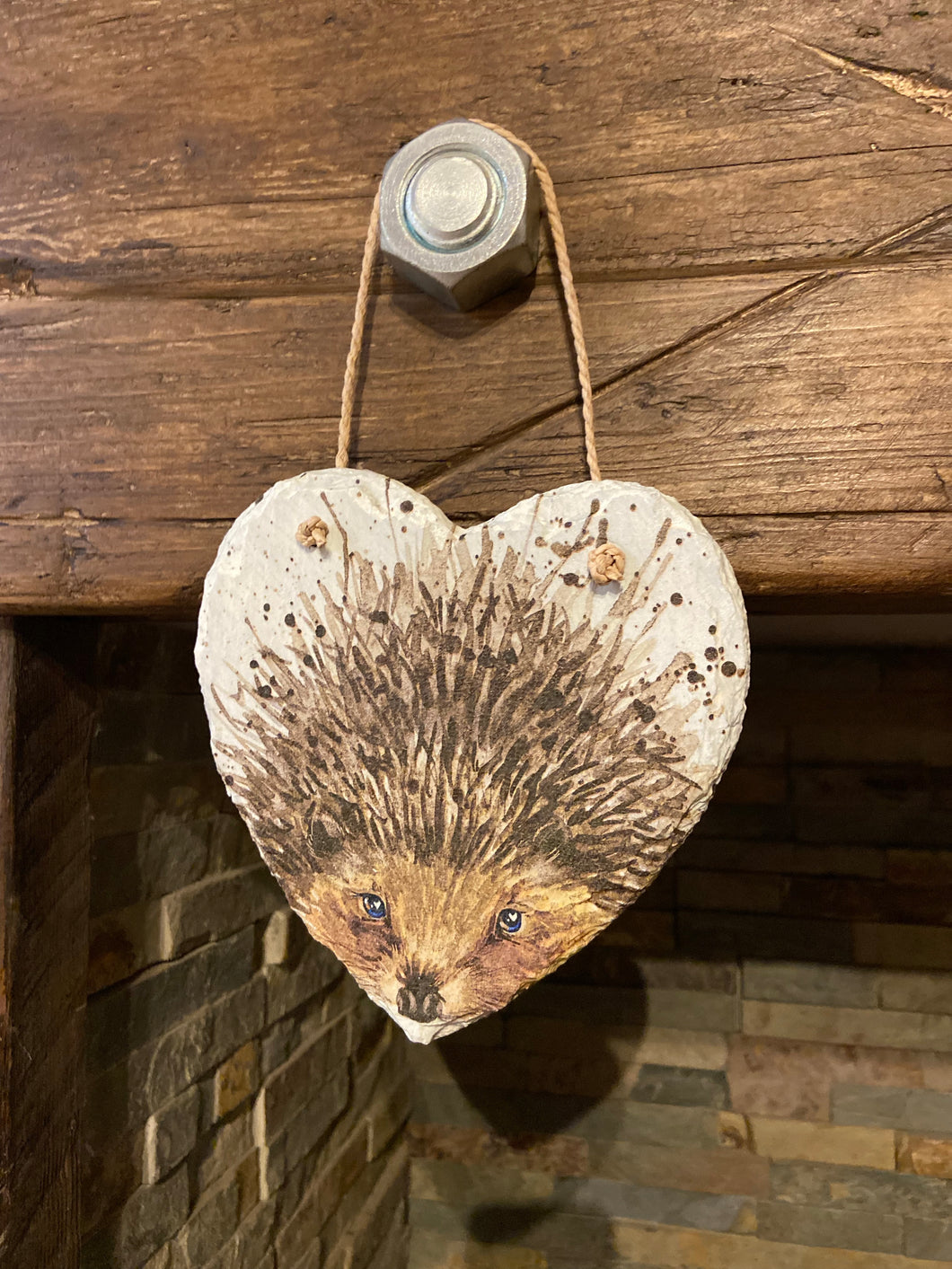 Hedgehog Slate Heart